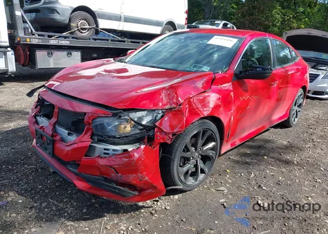 2021 Honda Civic Sport из США, поврежденный, VIN 2HGFC2F89MH536331